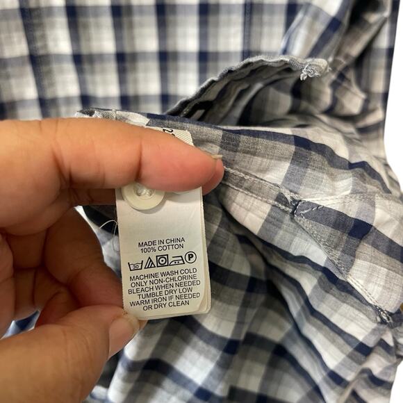 Jack Spade Plaid Long Sleeve Collared Button Up Shirt Black Multi Size Medium - Picture 5 of 6